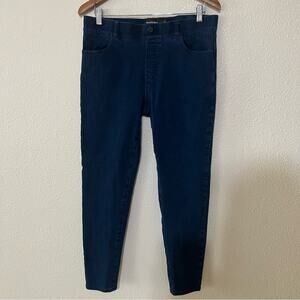 Betabrand blue stretch high rise skinny denim jeans LARGE